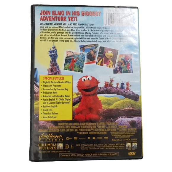 Lot of 4 Sesame Street Elmo Dvd's, Including his first movie Elmo - Grouchland - Picture 3 of 9